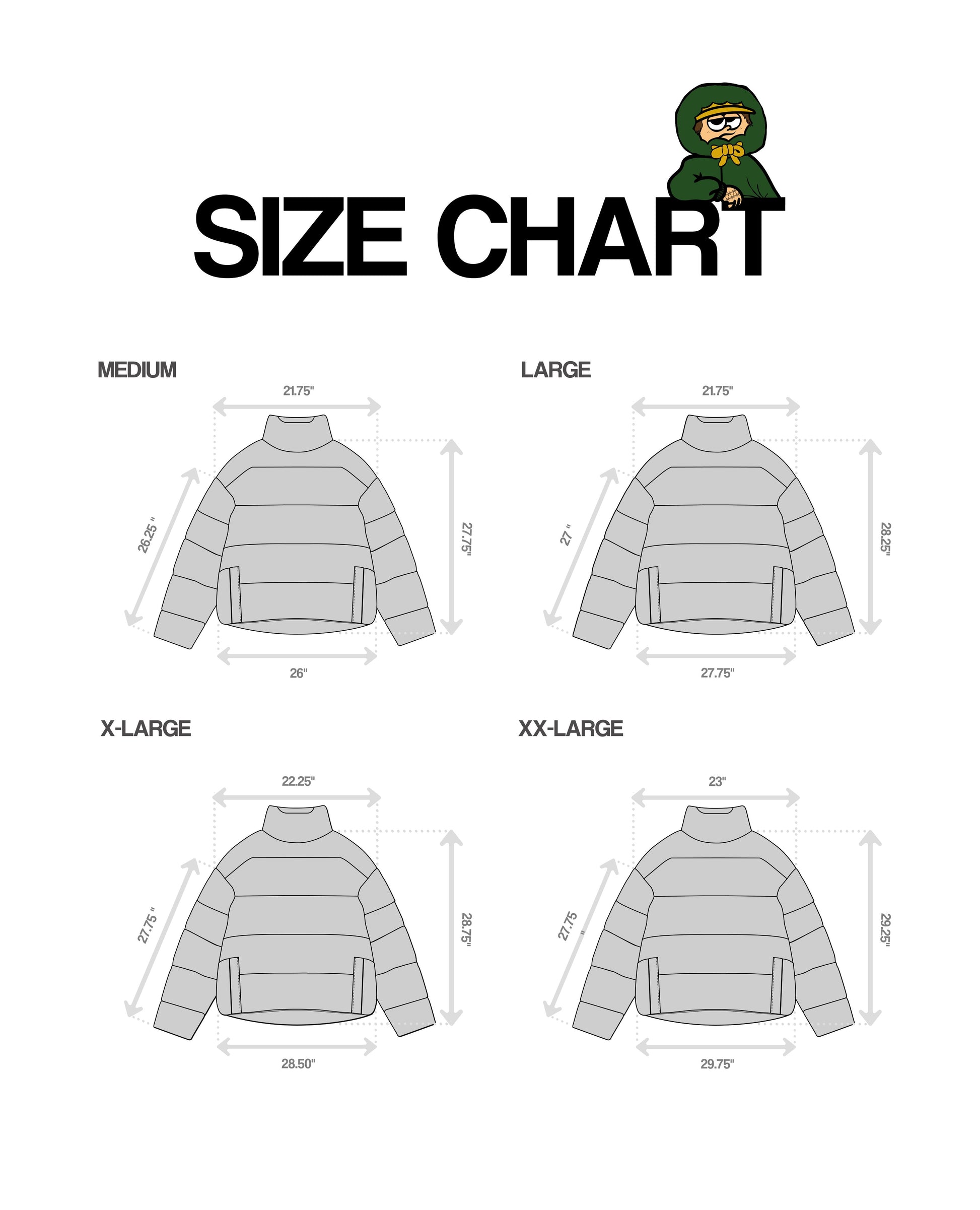 4-IN-1 BLACK PUFFER