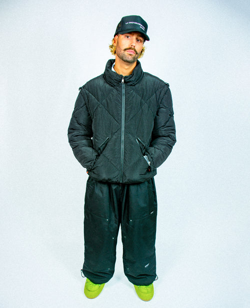 4-IN-1 BLACK PUFFER