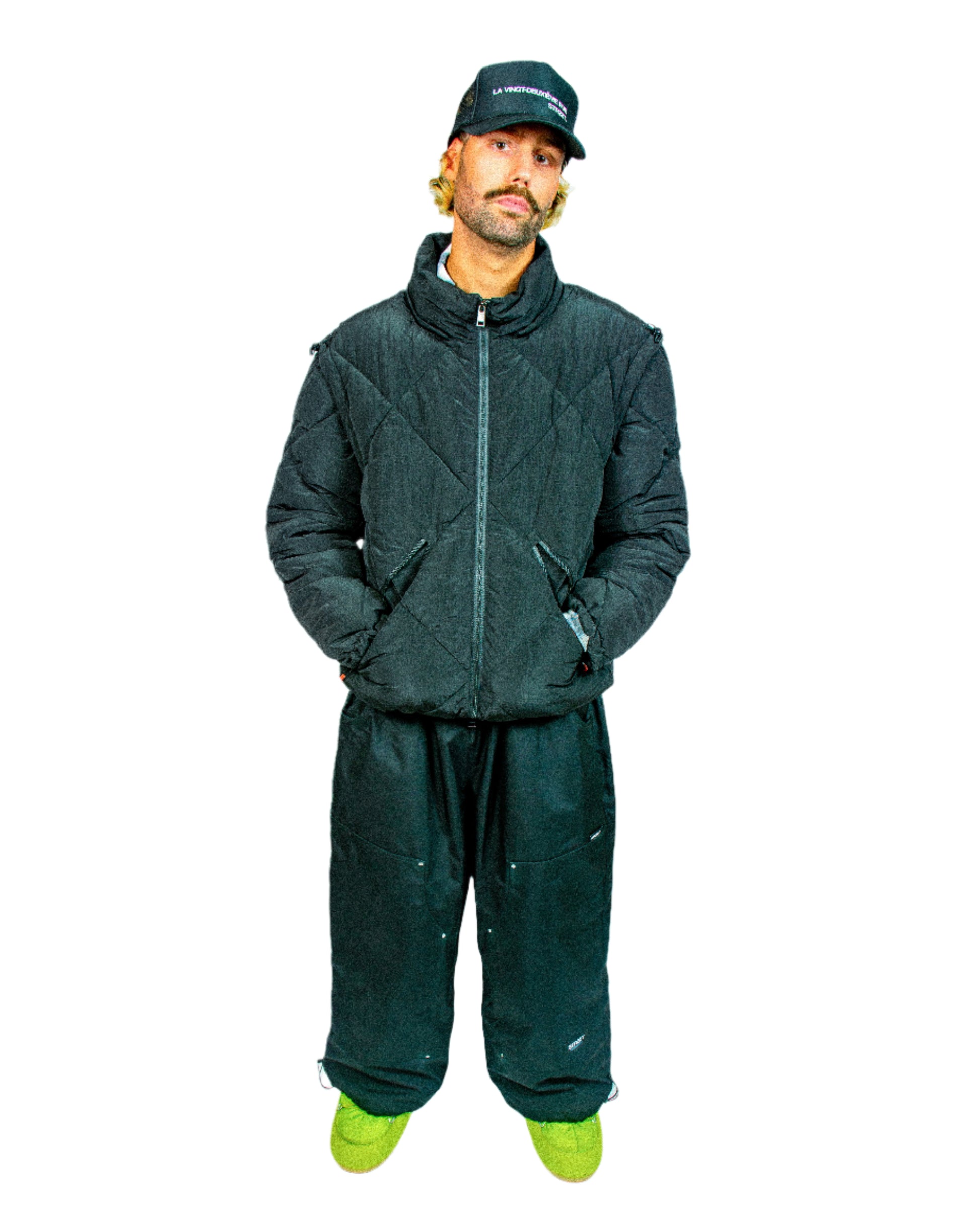 4-IN-1 BLACK PUFFER