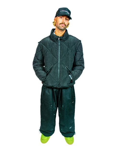 4-IN-1 BLACK PUFFER